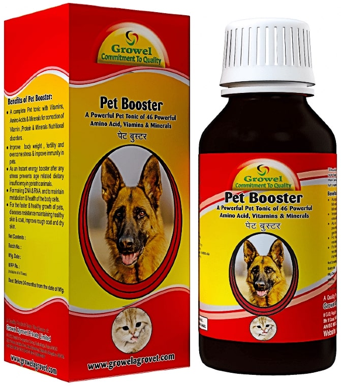 Pet Booster: A Powerful Dog And Cat Supplement Of 46 Powerful Amino Acids, Vitamins, And Minerals.